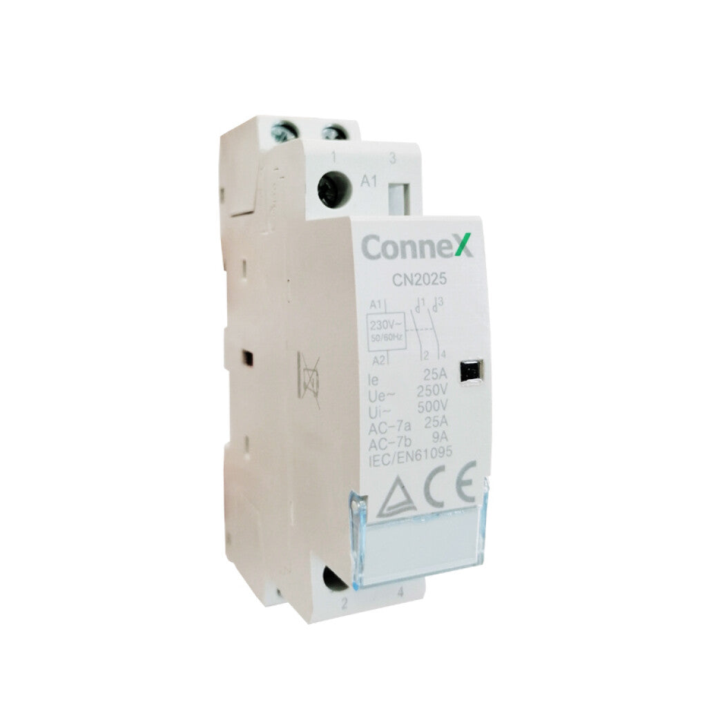 Contactor modular p/riel DIN 2P 2NA 25A 220Vac - CN2025