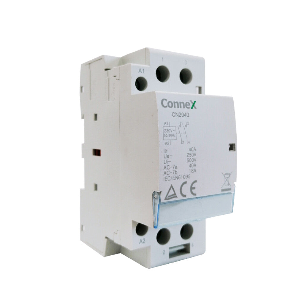 Contactor modular p/riel DIN 2P 2NA 40A 220Vac - CN2040
