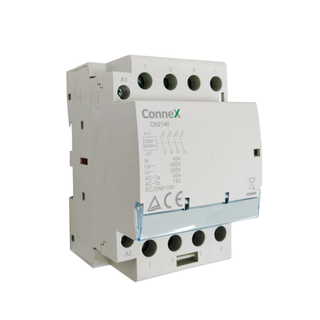 Contactor modular p/riel DIN 4P 4NA 40A 220Vac - CN2140
