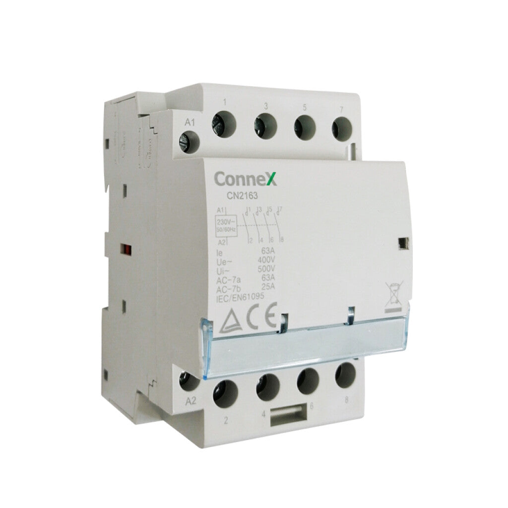 Contactor modular p/riel DIN 4P 4NA 63A 220Vac - CN2163