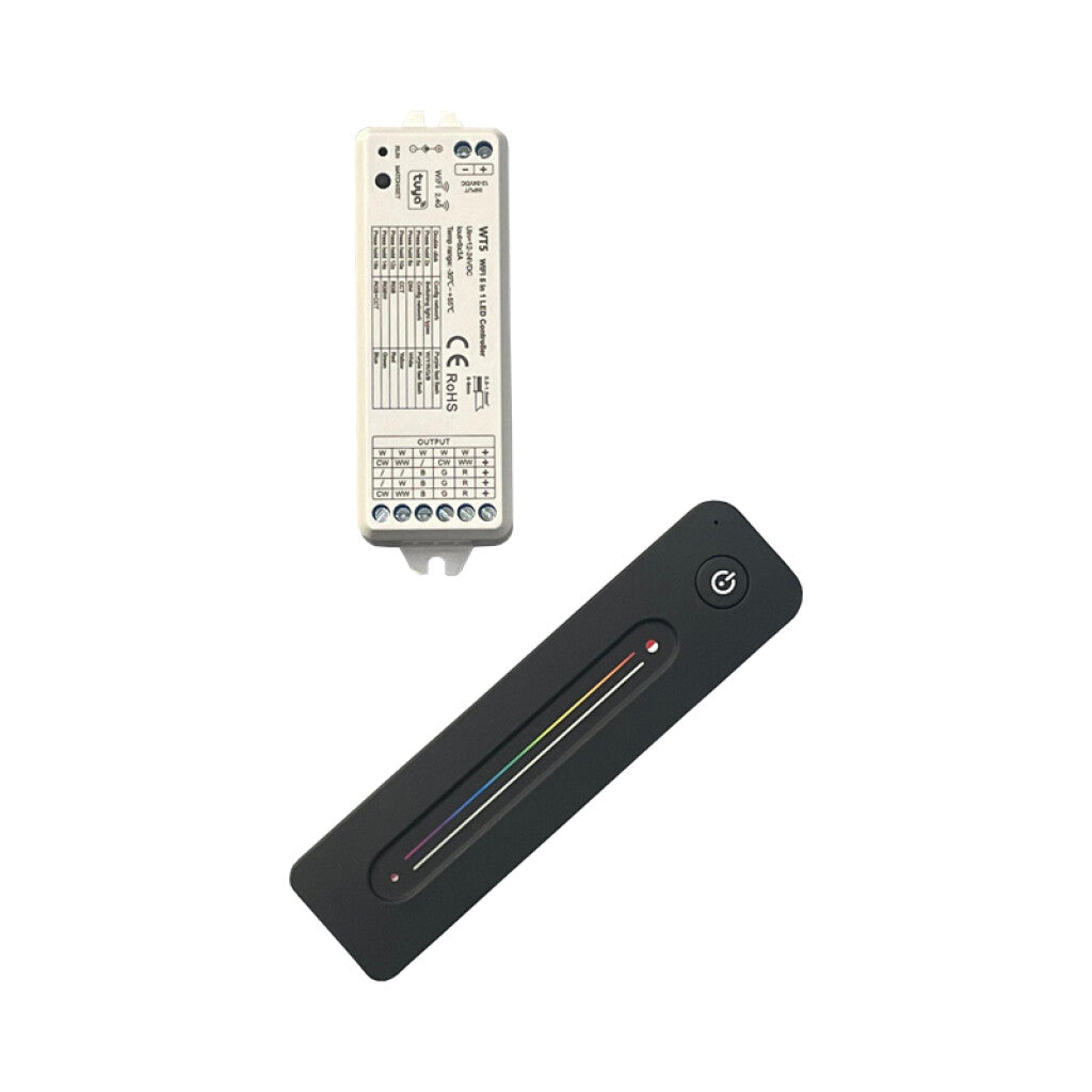 Controlador para cinta LED RGBW TUYA + control RF - IX1668