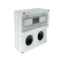 Cuadro din 12 mód p/ 2 tomas IP65 2x16A/32A - CO7312