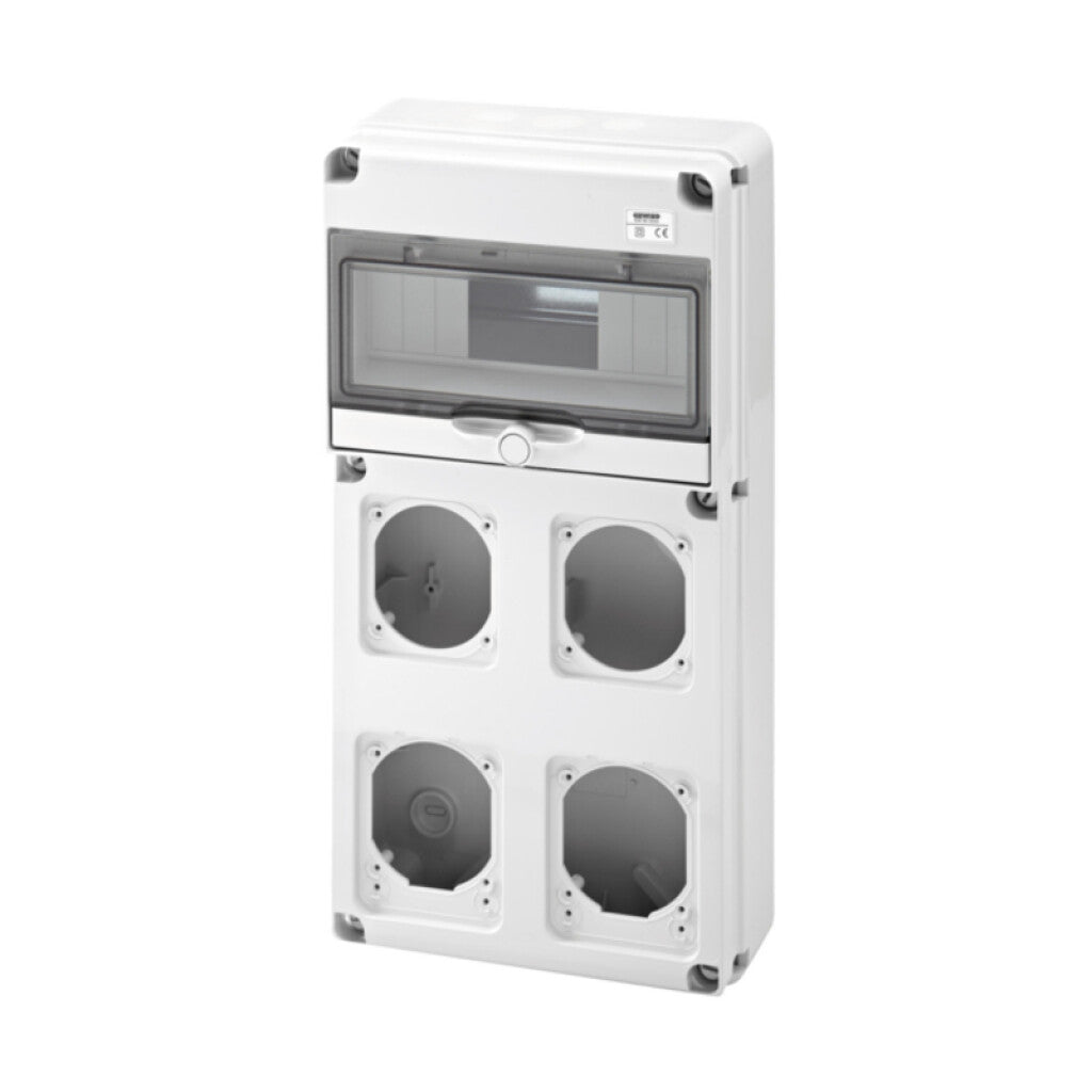 Cuadro din p/10 mód. din, aloja 2x16A + 2x16/32A - GG8003