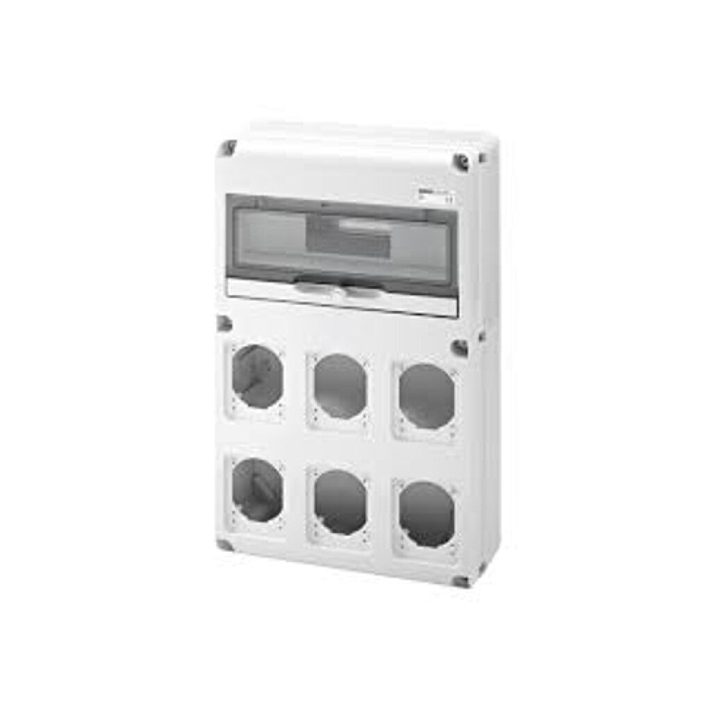 Cuadro din p/14 mód. din, aloja 6x16/32A - GG8008