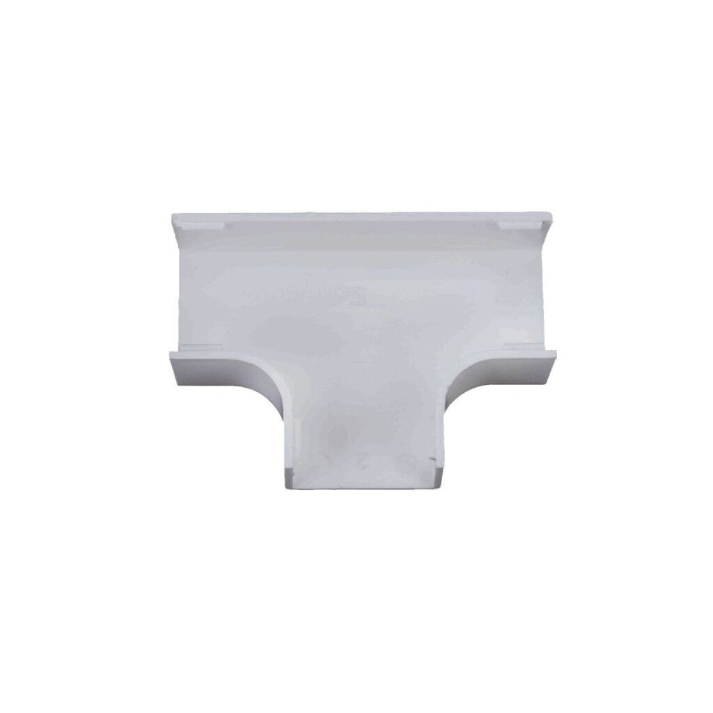 Derivación plástica tipo "T" 13x7mm color blanco - DX0216