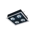 Downlight cuadrado blanco y negro 4xAR111 - IX9374