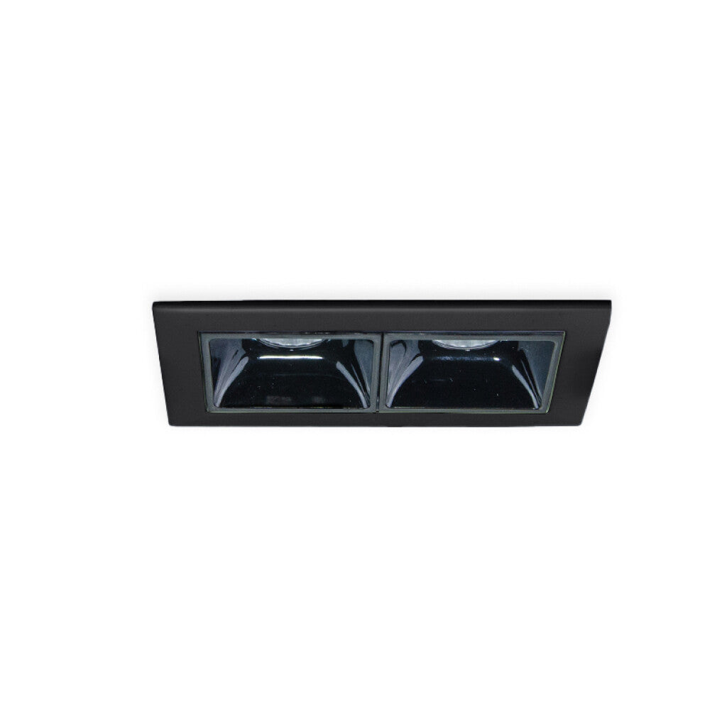 Downlight LONDON 2 módulos negro 40° 2x2,5W 3000K - MN0042