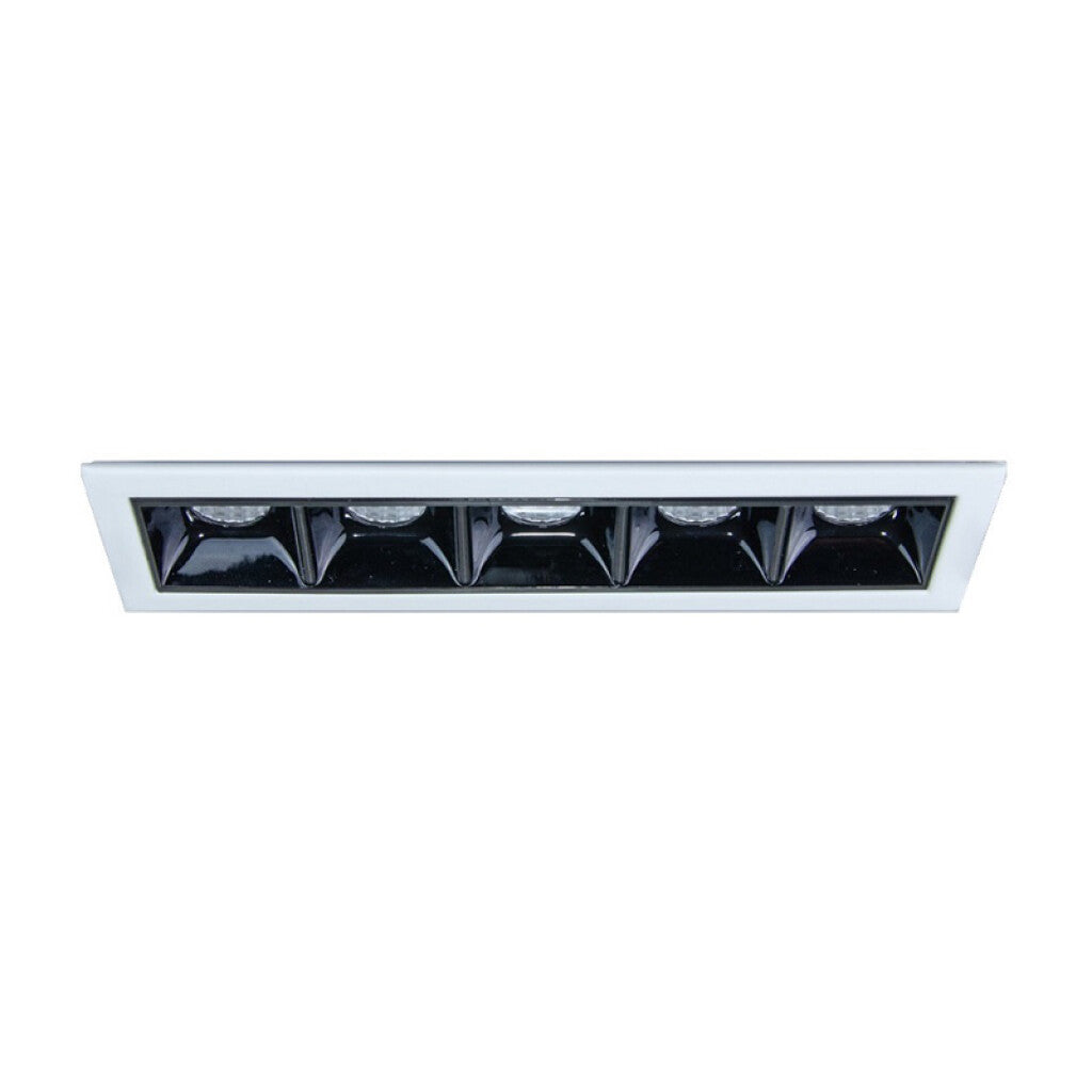Downlight LONDON 5 mód. negro 40° 5x2,5W 3000K - MN0045