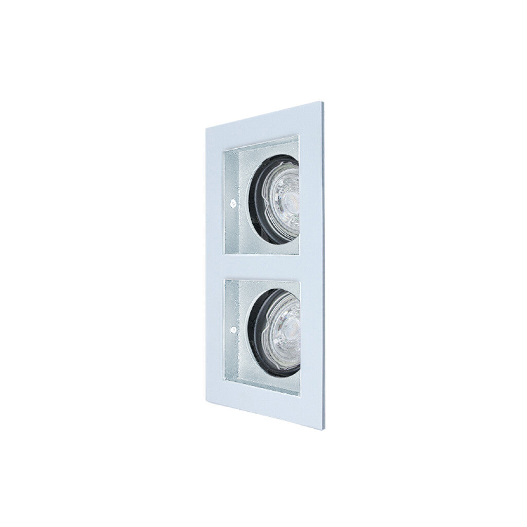 Downlight rectangular ZARA blanco 2xGU10 (no inc.) - MN0016