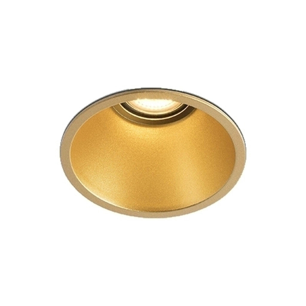 Downlight redondo aluminio dorado s/zoc Ø90mm - FA2058