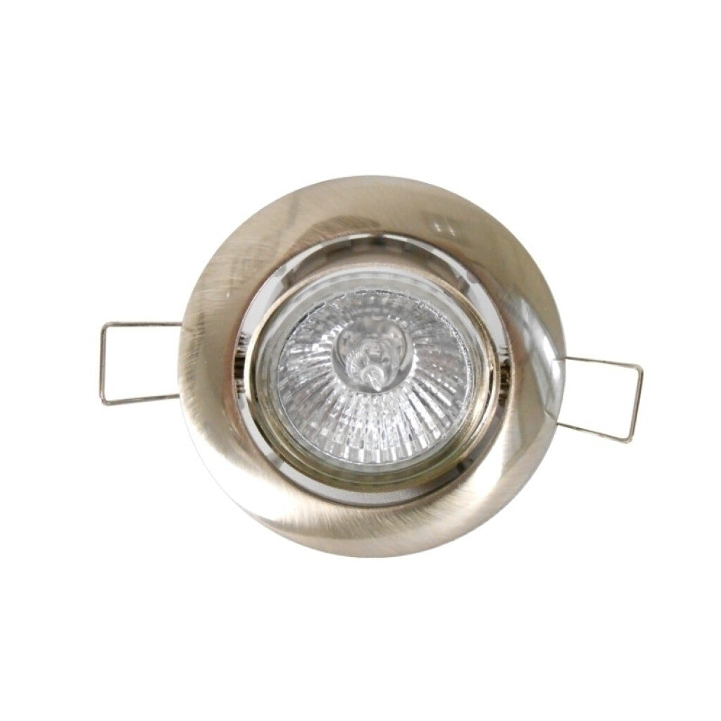 Downlight redondo móvil ø80mm, s/dicroica, níquel - AS0338
