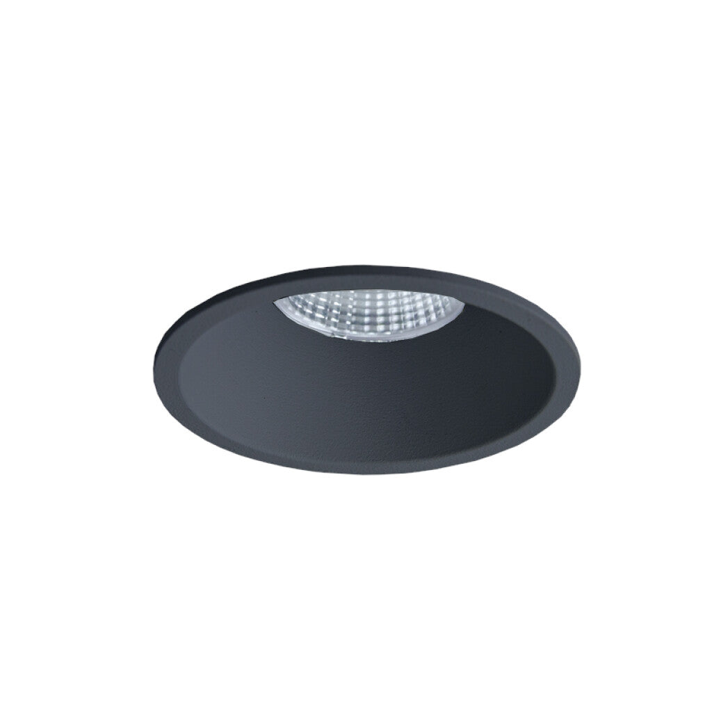 Downlight redondo profundo VERFA negro 10W 3000K - MN0009