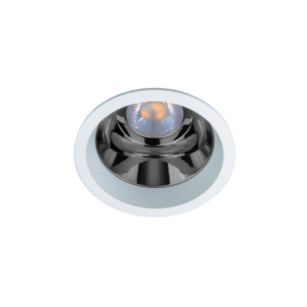 Downlight redondo ROUND 70 blanco p/GU10 (no inc.) - MN0029