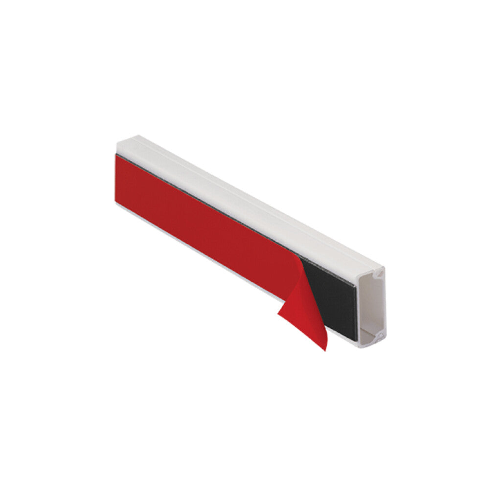 Ducto plástico 20x10mm 2 mts. blanco autoadhesivo - C89214