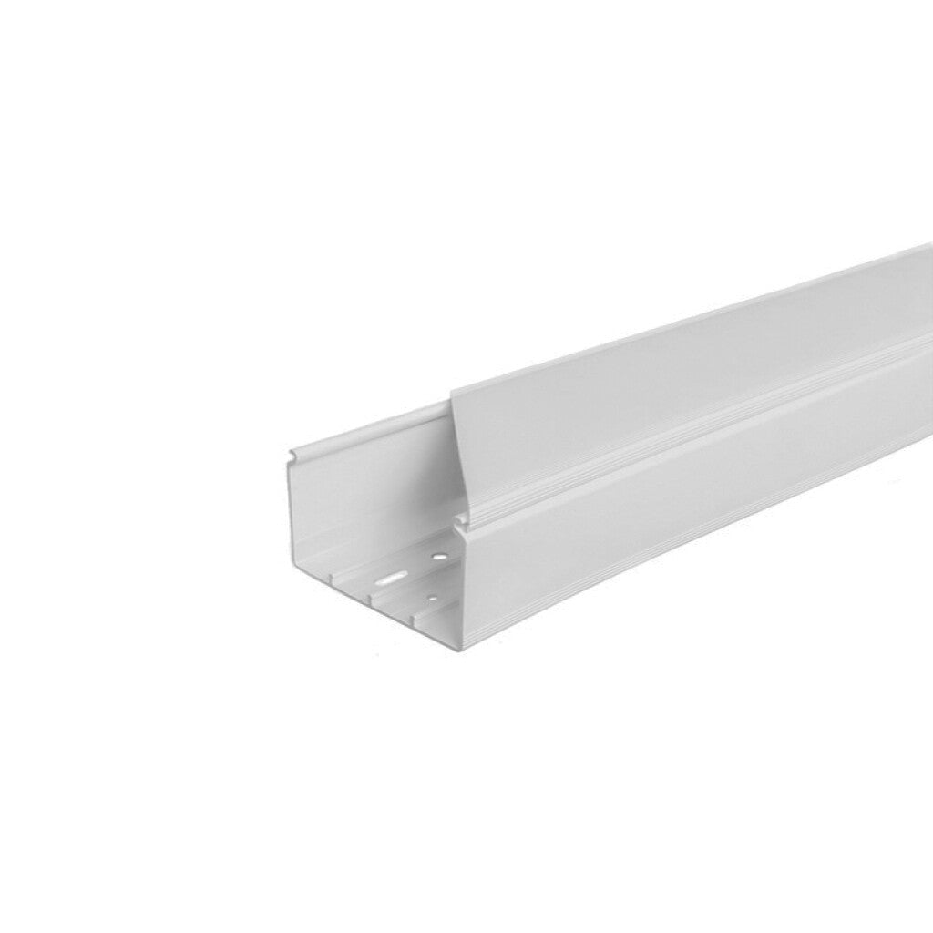 Ducto plástico cerrado blanco p/tablero 100x60mm - ZO0948