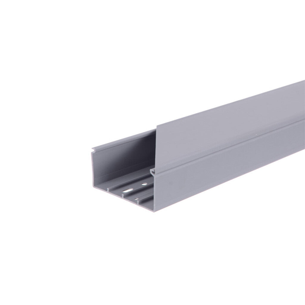 Ducto plástico cerrado gris para tablero 100x60mm - ZO0843