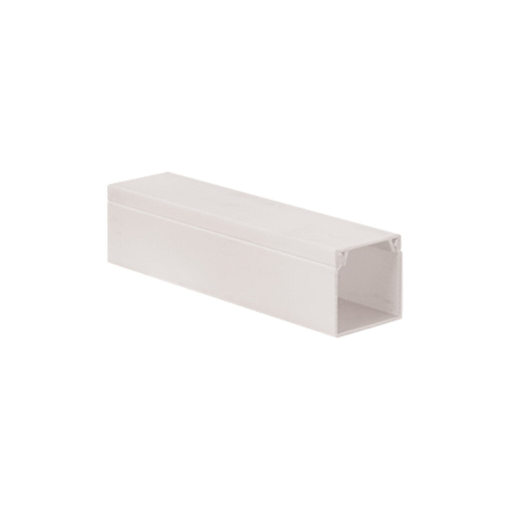 Ducto plástico de pared blanco 25x25mm, 2 metros - C89220