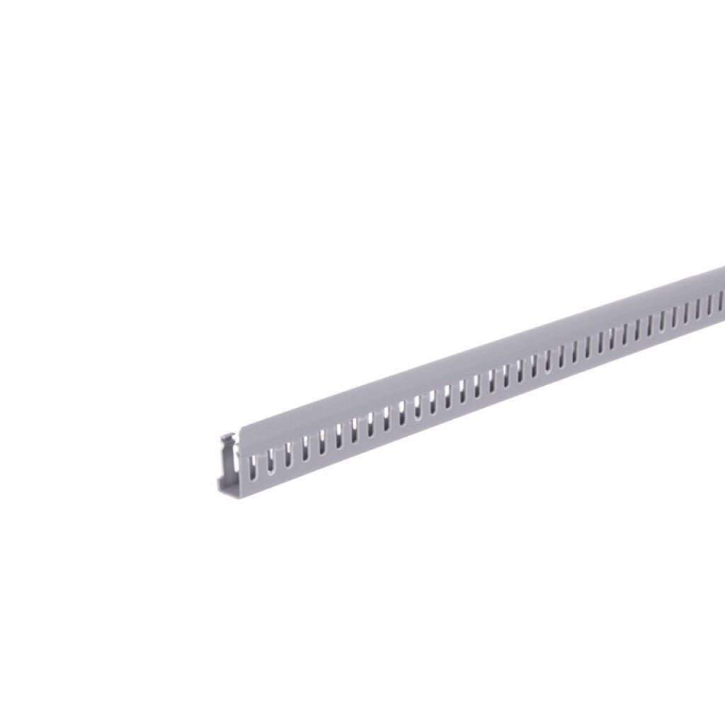 Ducto plástico ranurado gris para tablero 15x30mm - ZO1015