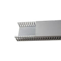 Ducto plástico ranurado gris para tablero 40x80mm - ZO1033