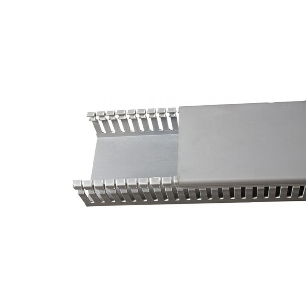 Ducto plástico ranurado gris para tablero 40x80mm - ZO1033