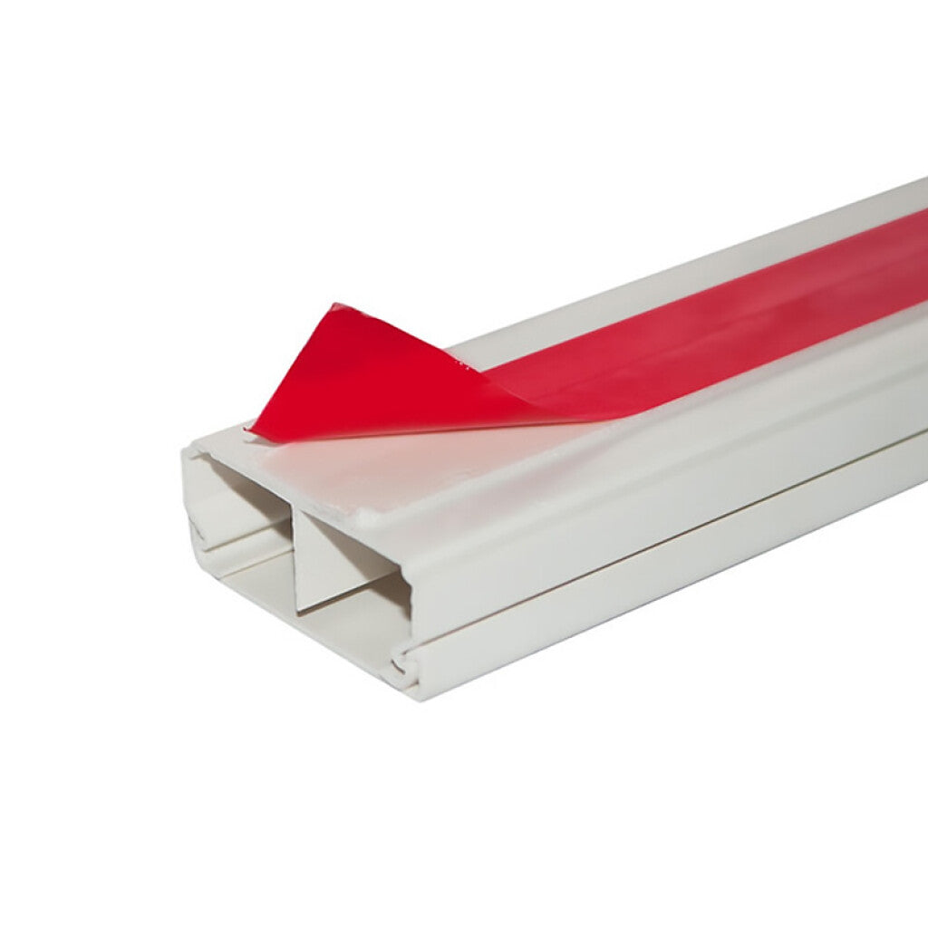 Ducto plástico separadores autoadhesivo 40x16mm 2m - ZO0711