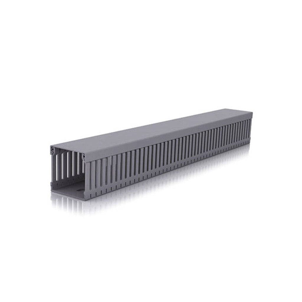 Ducto ranurado gris p/tablero 60x60mm - DX1032