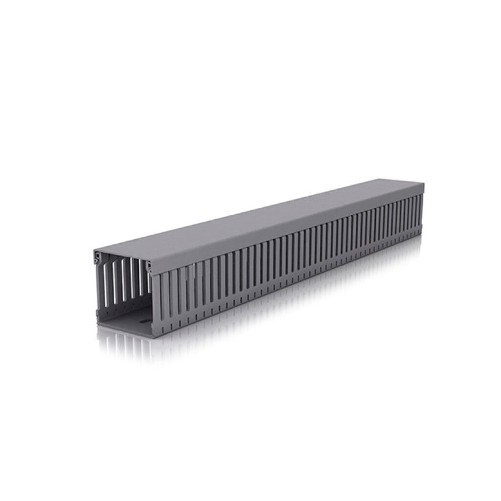 Ducto ranurado gris p/tablero 60x80mm - DX1037