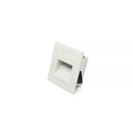 Emb. pared blanco 3W cálida IP65 220v ac 210lm 90° - ZU0292