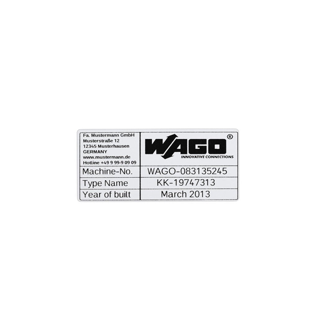 Etiqueta para tableros, 44x99mm - WG9070