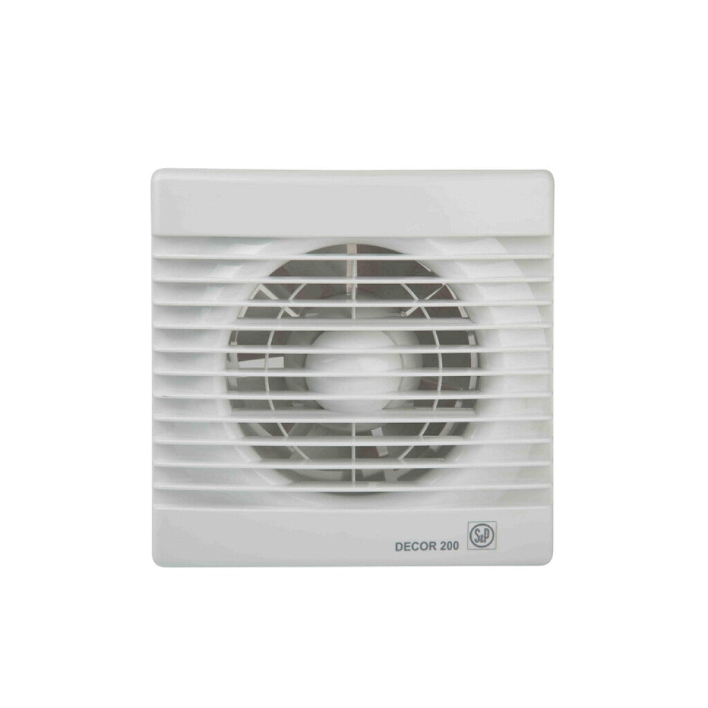 Extractor de aire p/baño mod DECOR 200S extraplano - E38012