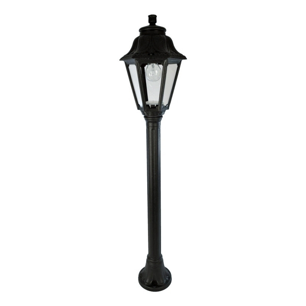 Farol c/columna colonial negro IP55 E27 MIZAR/ANNA - FL0530