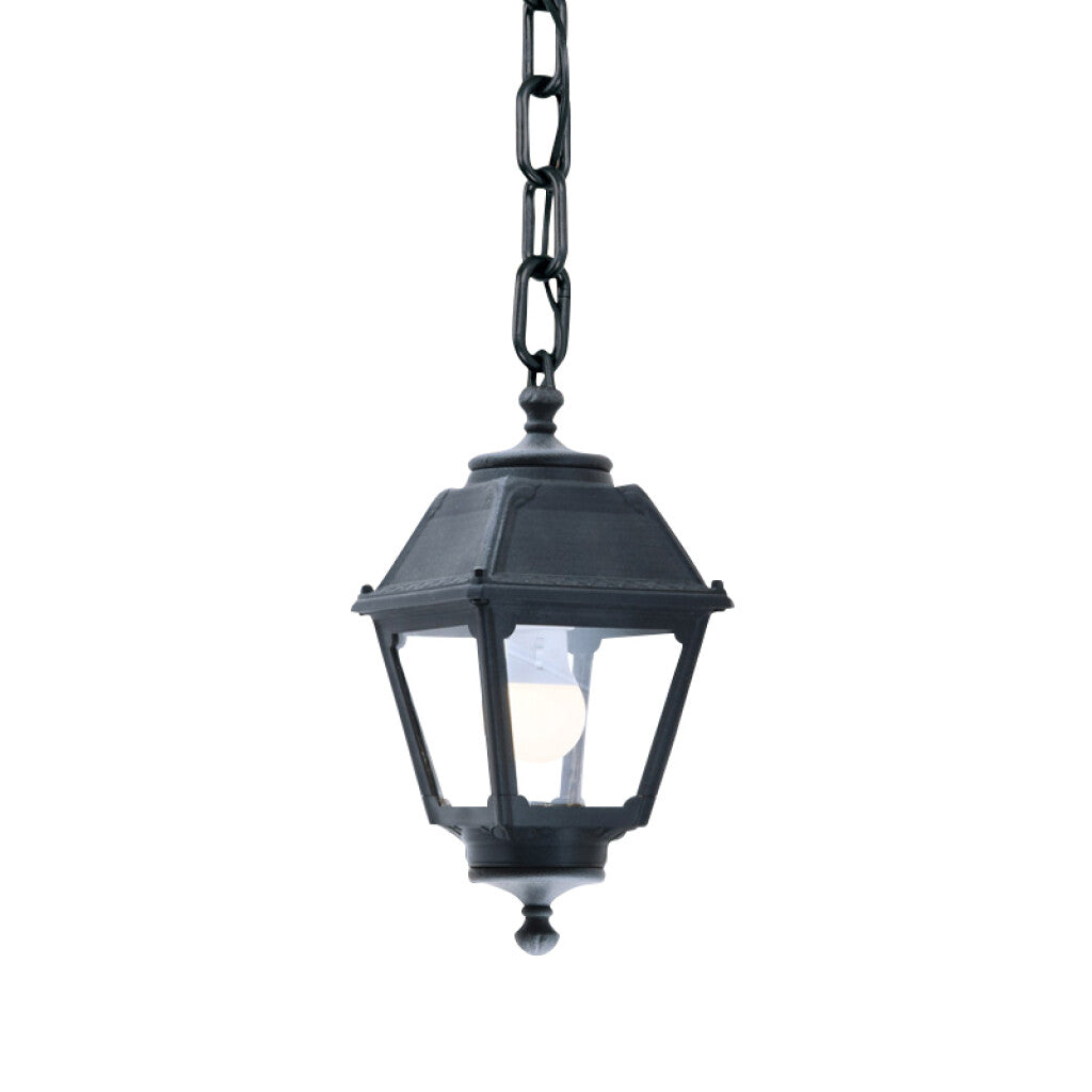 Farol colgante colonial negro IP55 E27 SICHEM/MARY - FL0568