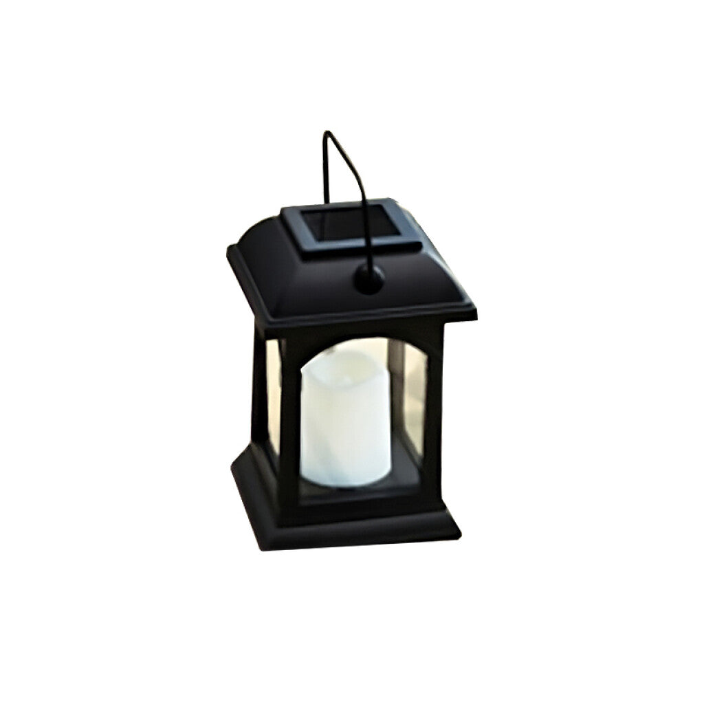 Farol LED solar decorativo tipo vela cálida IP54 - IX3090