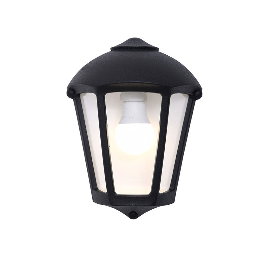 Farol pared colonial 3 caras transp.IP55 E27 FABIO - FL0512