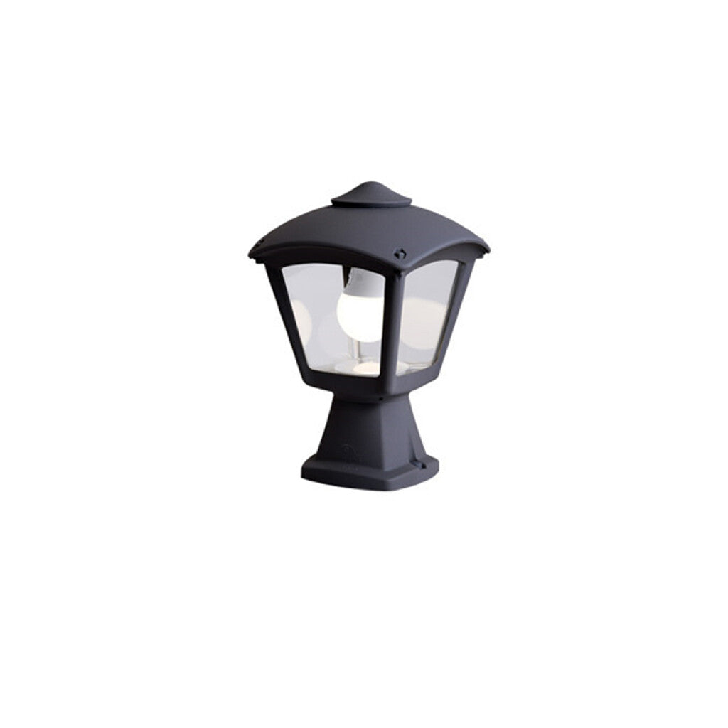 Farol pedestal colonial tr. negro IP55 DISMA/ROBY - FL0582