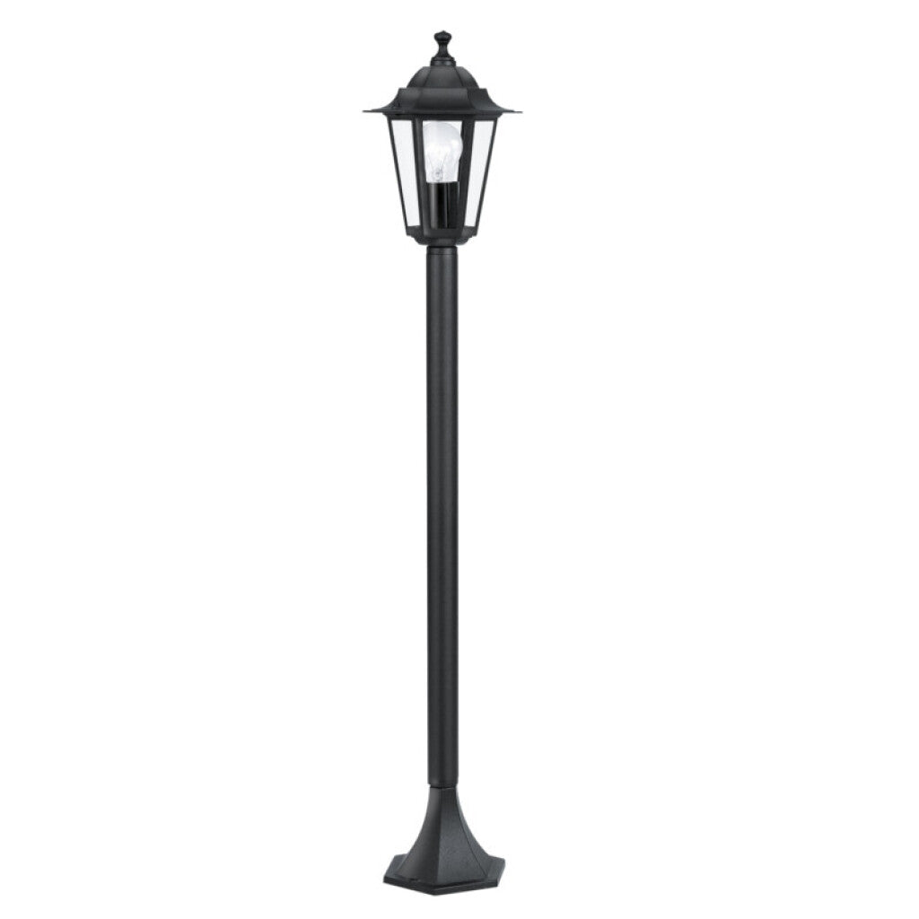 Farol pie colonial negro E27 IP44 1000MM LATERNA 4 - EG0400