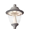 Farola gris difusor opal IP65 GX53 no inc GINO 500 - FL1012
