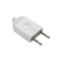 Ficha 2 polos s/tierra 10A, blanco - Electraline - M31159
