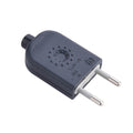 Ficha 2 polos s/tierra 10A, negro - Electraline - M31161