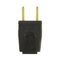 Ficha 2 polos s/tierra 10A, negro - Molveno - M31160