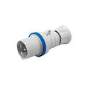 Ficha industrial 2P+T 16A 6HS 220V azul - GG0004