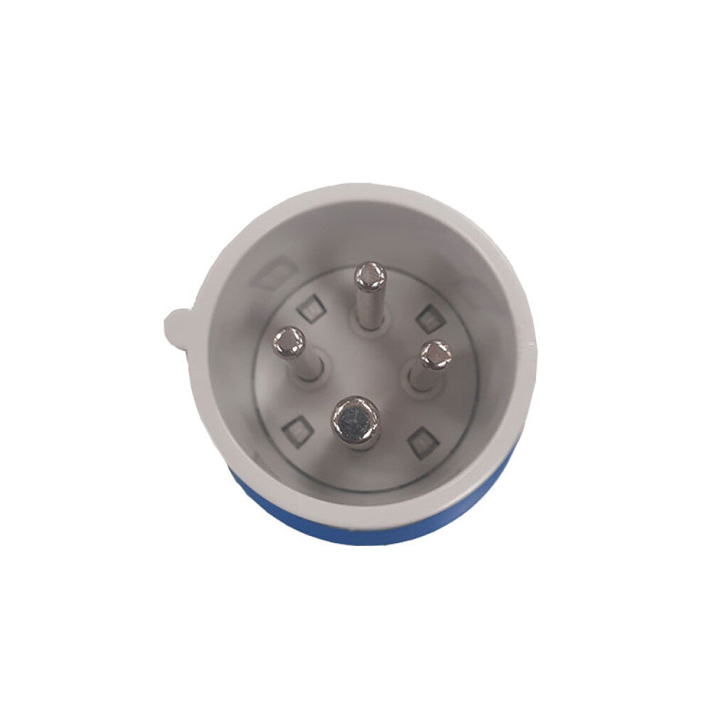 Ficha industrial 3P+T 16A 9HS 220V azul - GG0005