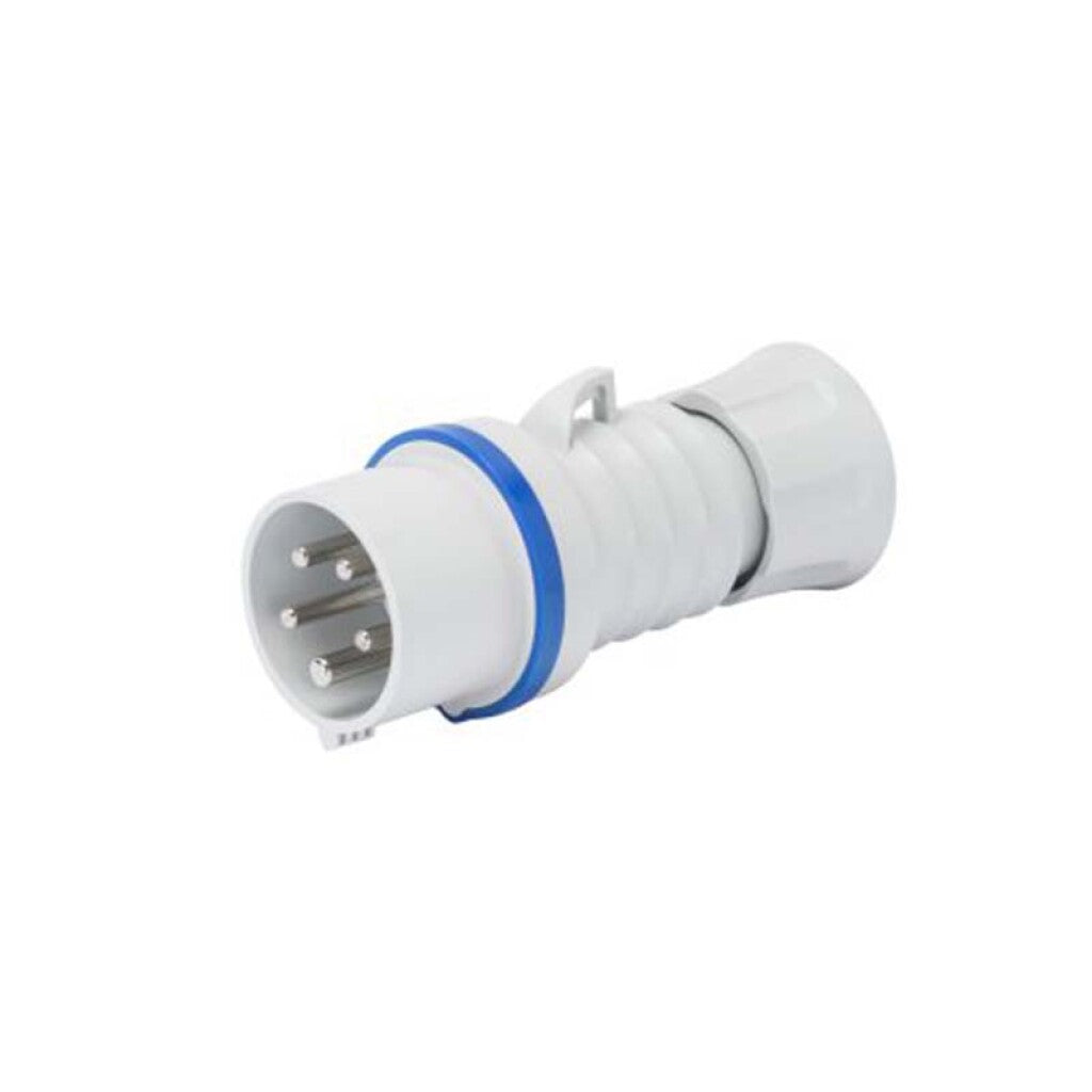 Ficha industrial 3P+T 16A 9HS 220V azul - GG0005FH