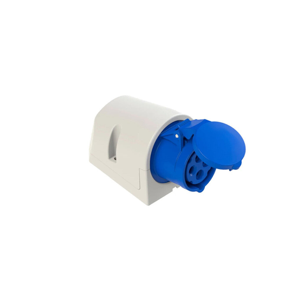 Ficha industrial 3P+T 32A 220V con base IP67 - GG0438