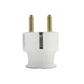 Ficha schuko 16A, blanca - Electraline - M31146