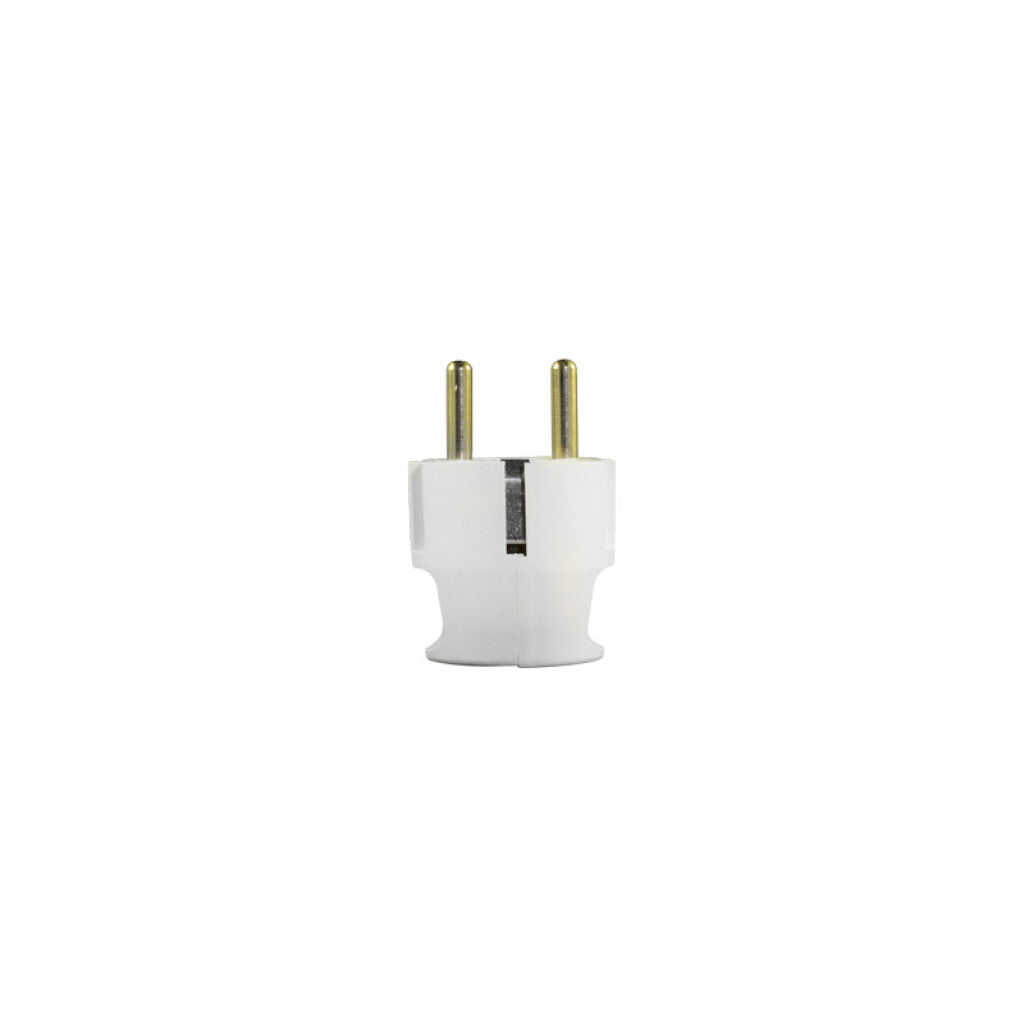 Ficha schuko 16A, blanca - Electraline - M31146EE