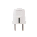 Ficha schuko tierra lateral 16A blanca - C84528