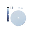 Floron metalico plano blanco Ø120mm - IX9589