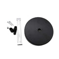 Floron metalico plano negro Ø120mm - IX9588