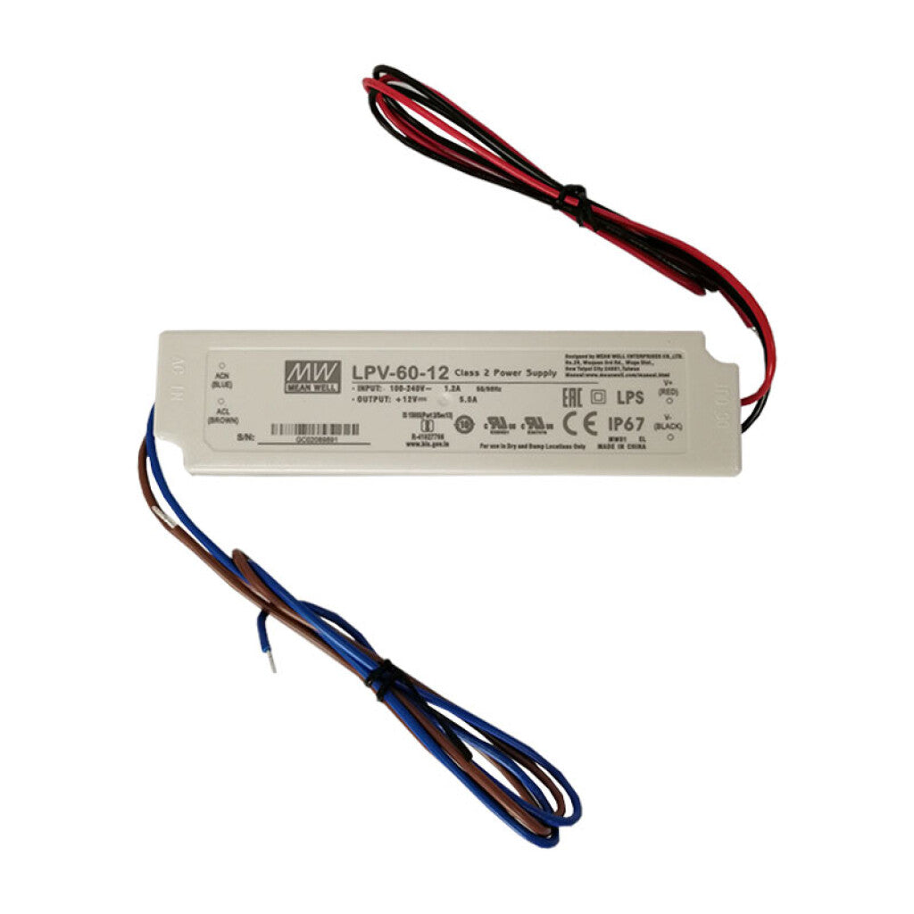 Fuente conmutada IP67 para salida 12V 60W - ZU0658